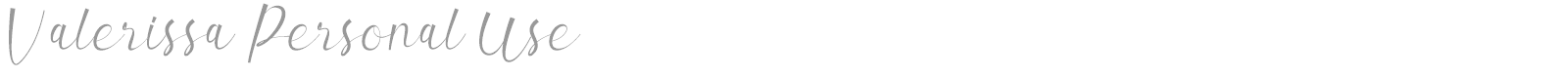 Valerissa font preview